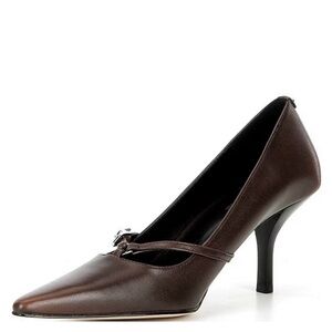 Michael Kors Dark Brown Leather Mary Jane Pump